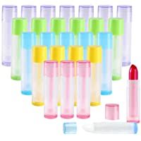 Tubo Bálsamo Labio KINDPMA 50 Piezas 5.5 ml Bálsamo Labial Tubos Portátil con Tapas Envase de Contenedores para Crayon…